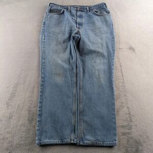 Vintage Levis Jeans Mens 38 (Fits 34x29) Blue Denim Straight Wide Orange Tab Y2K